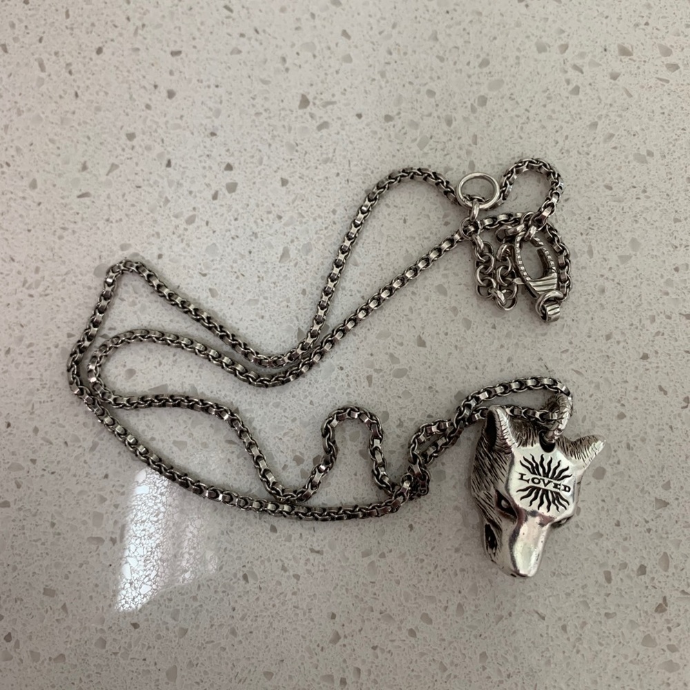 Gucci “Angry Forest” wolf necklace